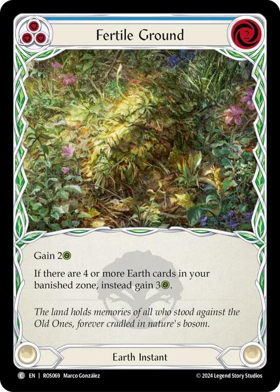 Fertile Ground (Blue) [ROS069] (Rosetta)  Rainbow Foil | L.A. Mood Comics and Games