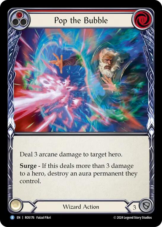 Pop the Bubble (Red) [ROS176] (Rosetta)  Rainbow Foil | L.A. Mood Comics and Games