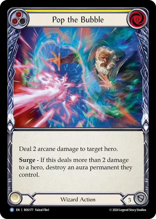 Pop the Bubble (Yellow) [ROS177] (Rosetta)  Rainbow Foil | L.A. Mood Comics and Games