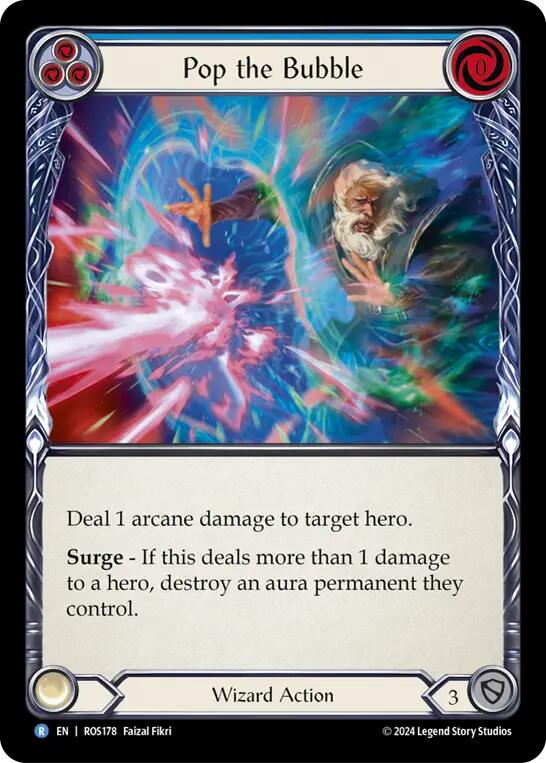 Pop the Bubble (Blue) [ROS178] (Rosetta)  Rainbow Foil | L.A. Mood Comics and Games