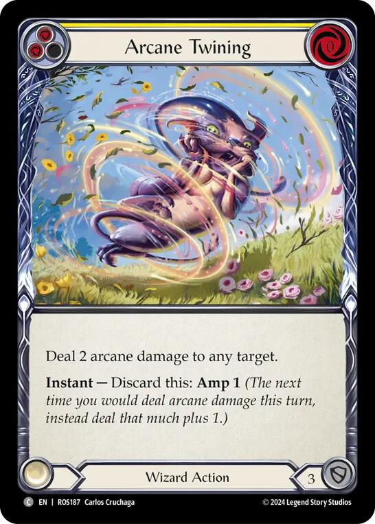 Arcane Twining (Yellow) [ROS187] (Rosetta)  Rainbow Foil | L.A. Mood Comics and Games