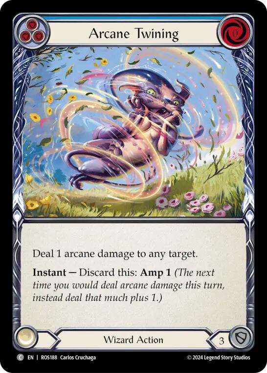 Arcane Twining (Blue) [ROS188] (Rosetta)  Rainbow Foil | L.A. Mood Comics and Games