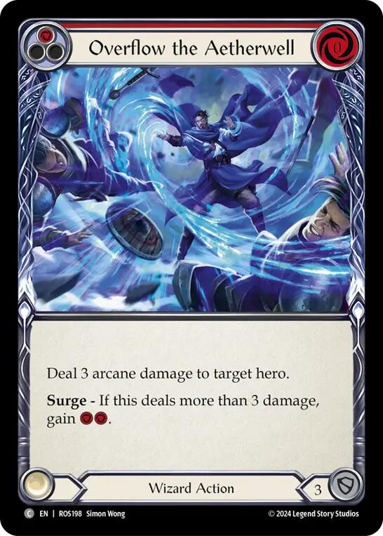 Overflow the Aetherwell (Red) [ROS198] (Rosetta)  Rainbow Foil | L.A. Mood Comics and Games