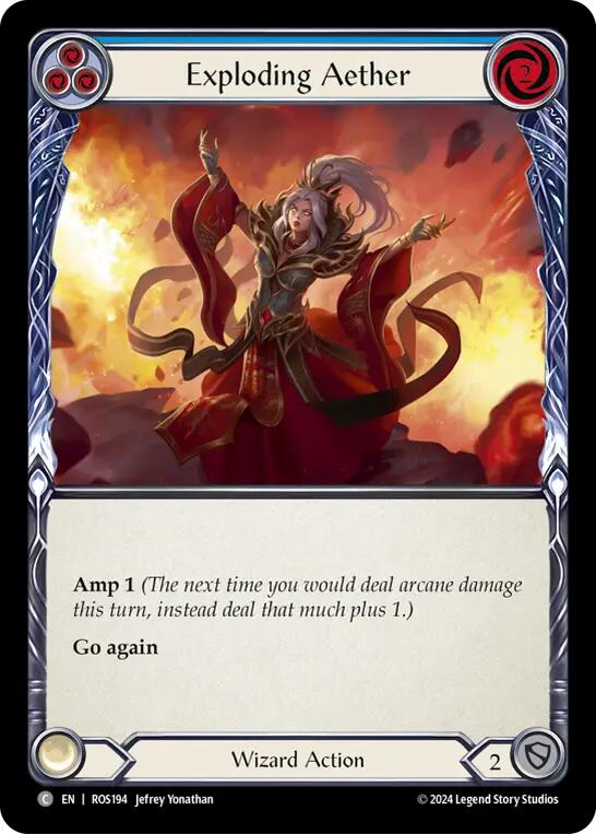 Exploding Aether (Blue) [ROS194] (Rosetta)  Rainbow Foil | L.A. Mood Comics and Games