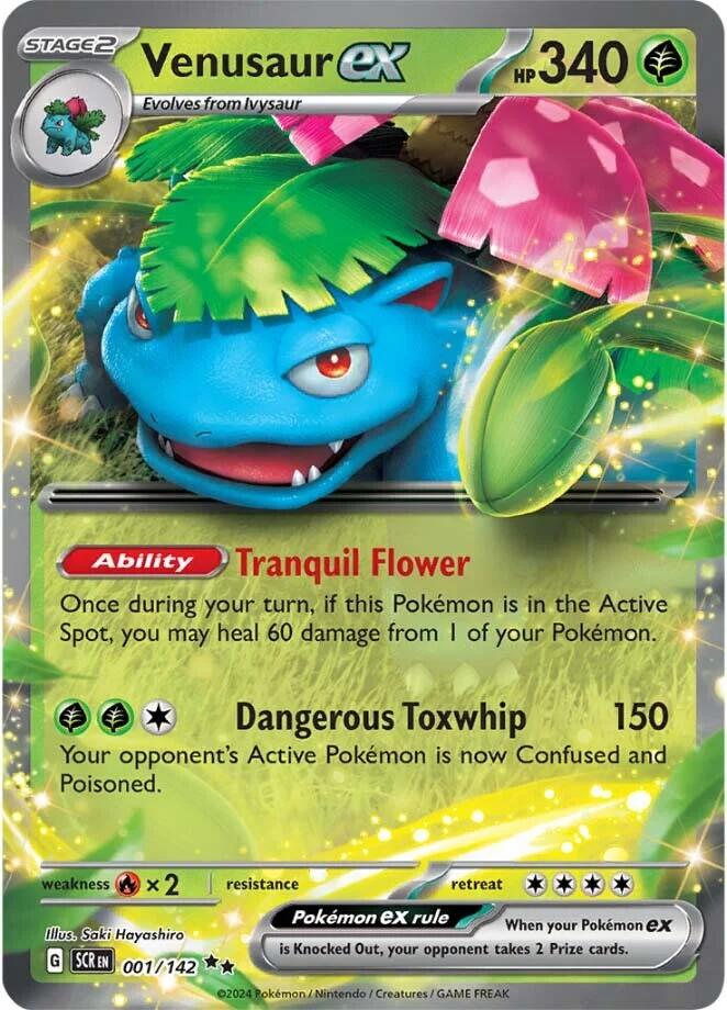 Venusaur ex (001/142) [Scarlet & Violet: Stellar Crown] | L.A. Mood Comics and Games