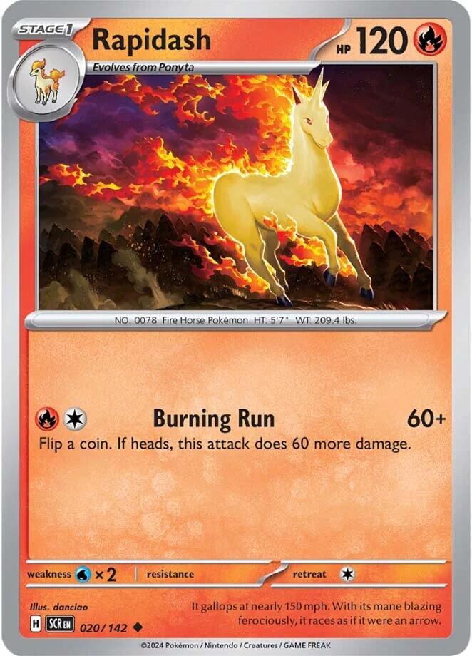 Rapidash (020/142) [Scarlet & Violet: Stellar Crown] | L.A. Mood Comics and Games