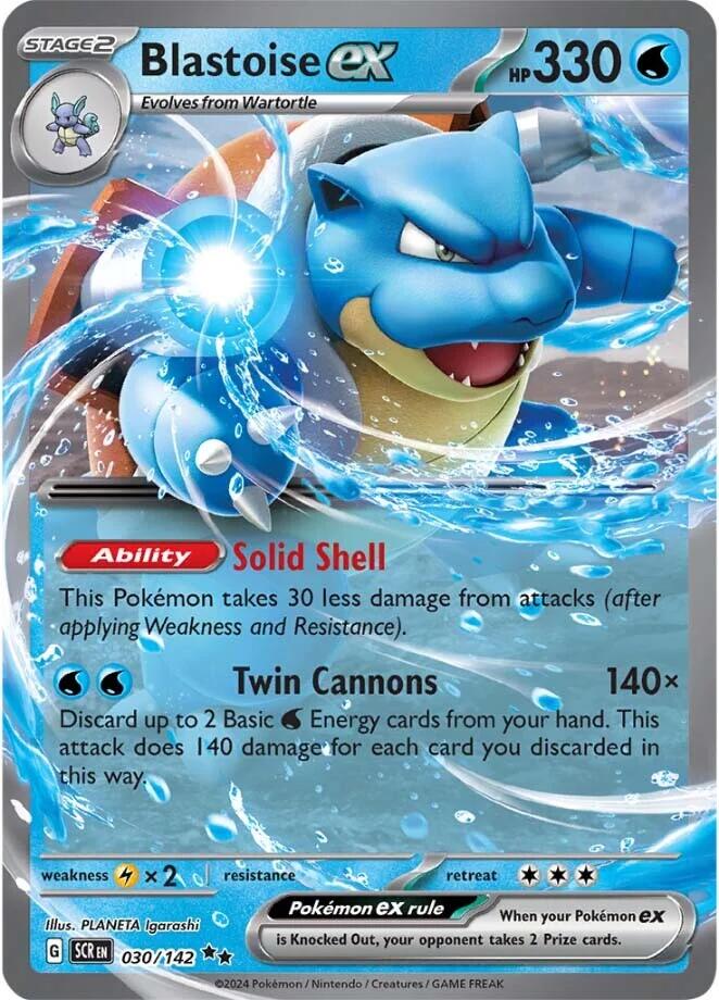 Blastoise ex (030/142) [Scarlet & Violet: Stellar Crown] | L.A. Mood Comics and Games