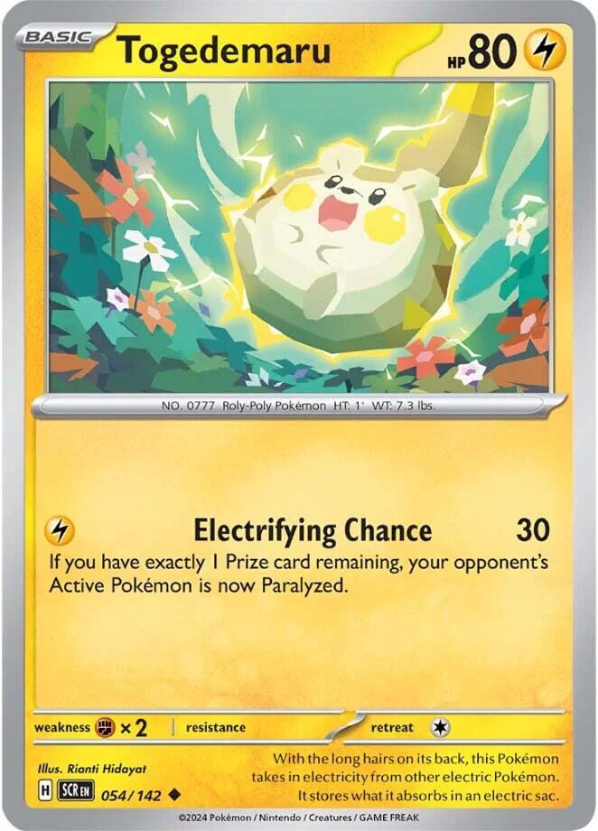 Togedemaru (054/142) [Scarlet & Violet: Stellar Crown] | L.A. Mood Comics and Games