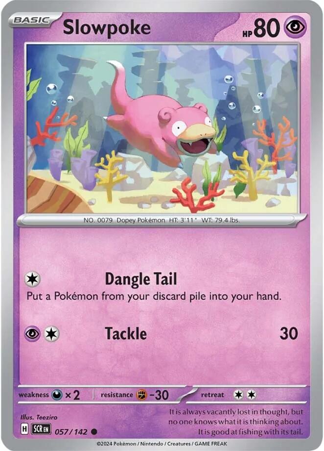 Slowpoke (057/142) [Scarlet & Violet: Stellar Crown] | L.A. Mood Comics and Games