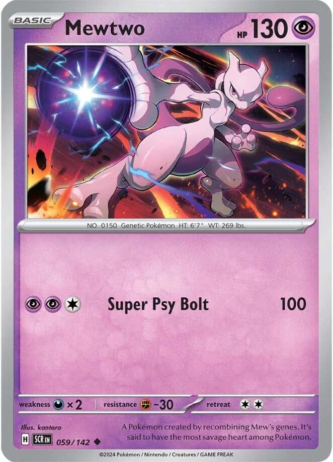 Mewtwo (059/142) [Scarlet & Violet: Stellar Crown] | L.A. Mood Comics and Games