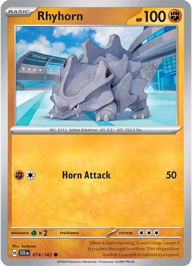 Rhyhorn (074/142) [Scarlet & Violet: Stellar Crown] | L.A. Mood Comics and Games