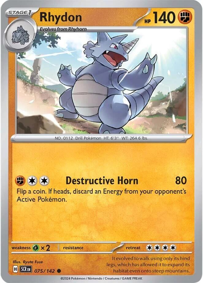 Rhydon (075/142) [Scarlet & Violet: Stellar Crown] | L.A. Mood Comics and Games