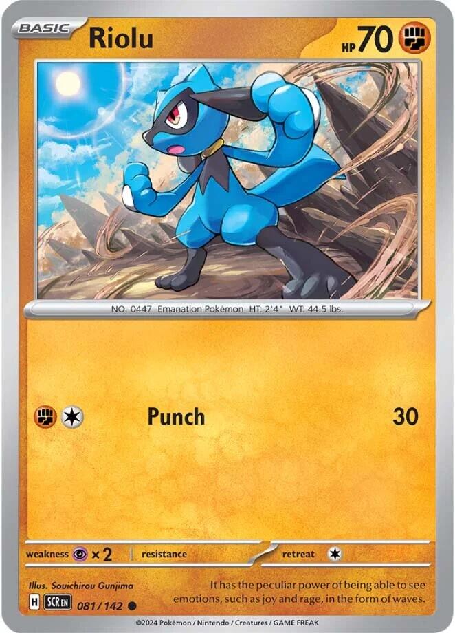 Riolu (081/142) [Scarlet & Violet: Stellar Crown] | L.A. Mood Comics and Games