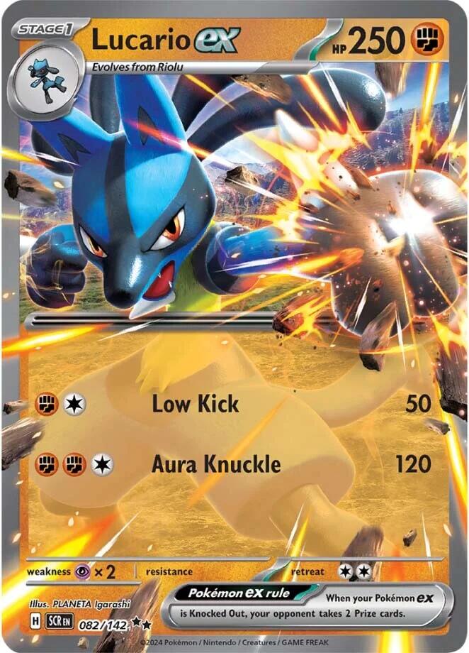 Lucario ex (082/142) [Scarlet & Violet: Stellar Crown] | L.A. Mood Comics and Games