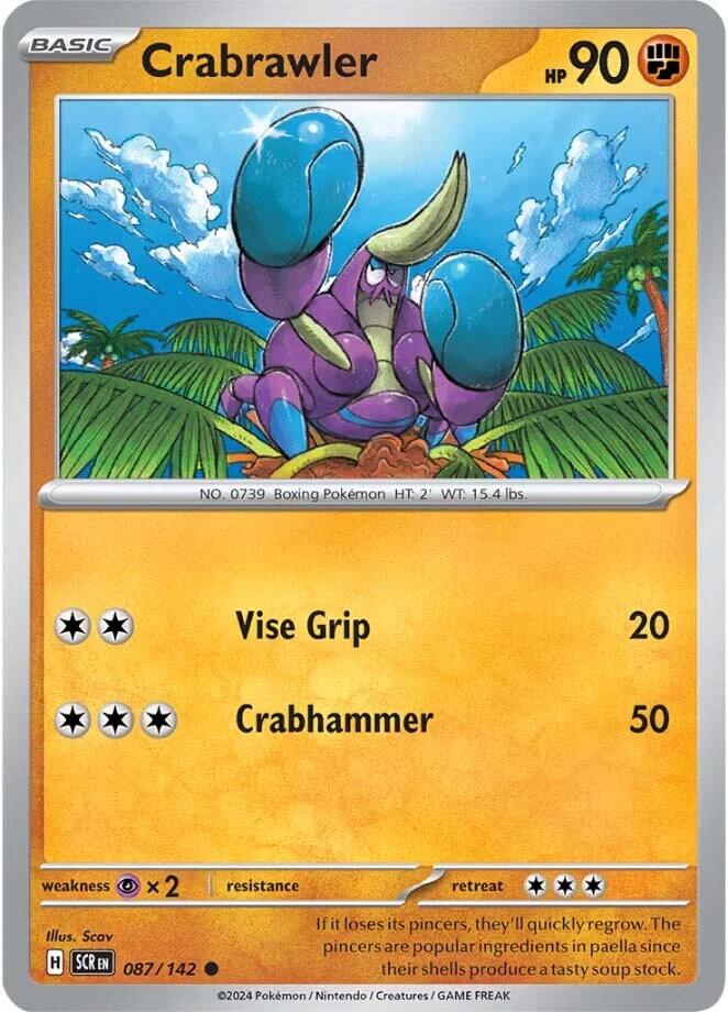 Crabrawler (087/142) [Scarlet & Violet: Stellar Crown] | L.A. Mood Comics and Games