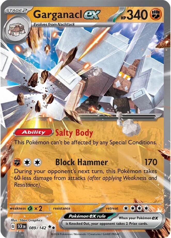Garganacl ex (089/142) [Scarlet & Violet: Stellar Crown] | L.A. Mood Comics and Games