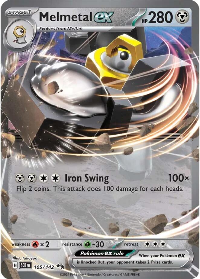 Melmetal ex (105/142) [Scarlet & Violet: Stellar Crown] | L.A. Mood Comics and Games