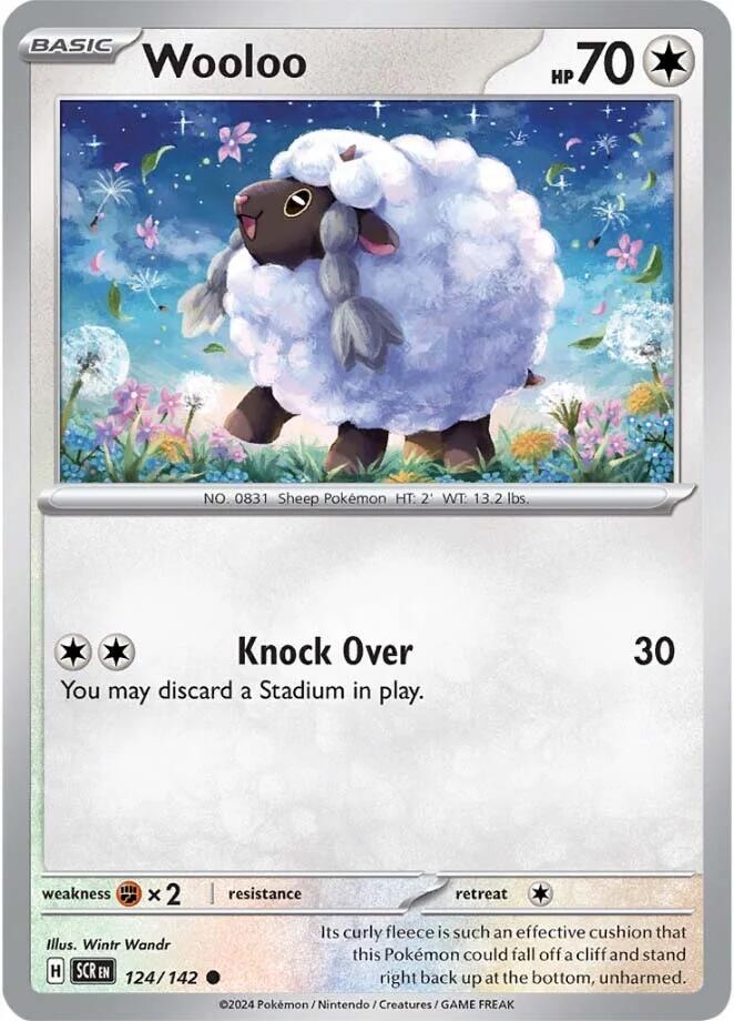 Wooloo (124/142) [Scarlet & Violet: Stellar Crown] | L.A. Mood Comics and Games
