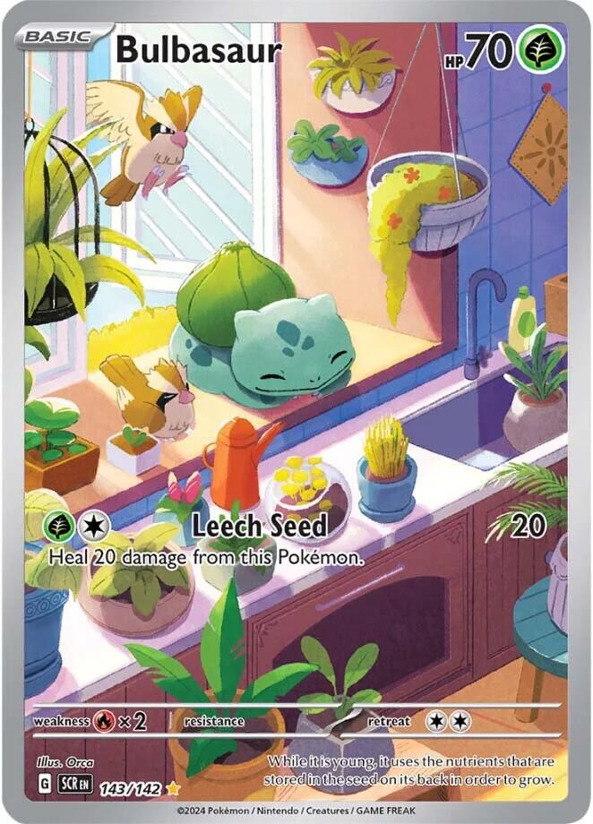 Bulbasaur (143/142) [Scarlet & Violet: Stellar Crown] | L.A. Mood Comics and Games