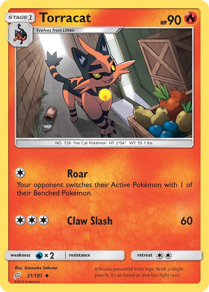 Torracat (21/181) [Sun & Moon: Team Up] | L.A. Mood Comics and Games