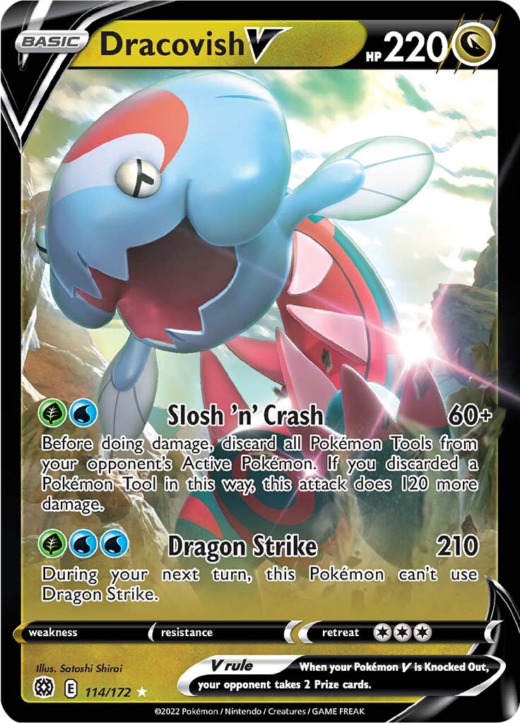 Dracovish V (114/172) [Sword & Shield: Brilliant Stars] | L.A. Mood Comics and Games