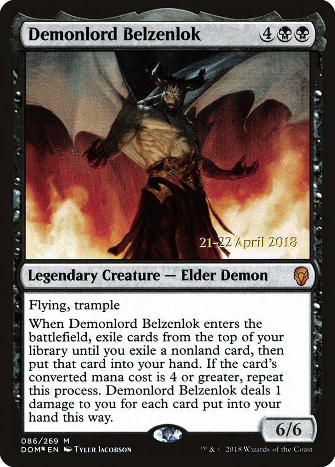 Demonlord Belzenlok [Dominaria Prerelease Promos] | L.A. Mood Comics and Games