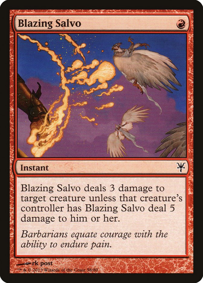 Blazing Salvo [Duel Decks: Sorin vs. Tibalt] | L.A. Mood Comics and Games