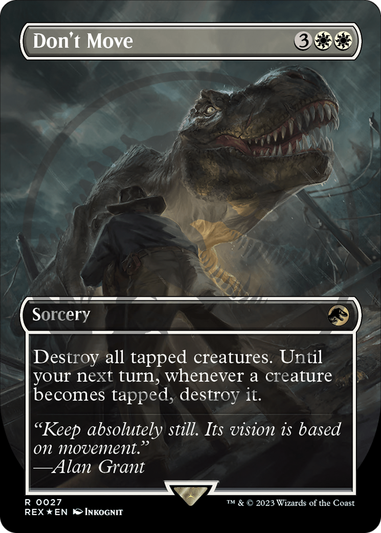 Don't Move (Emblem) (Borderless) [Jurassic World Collection Tokens] | L.A. Mood Comics and Games