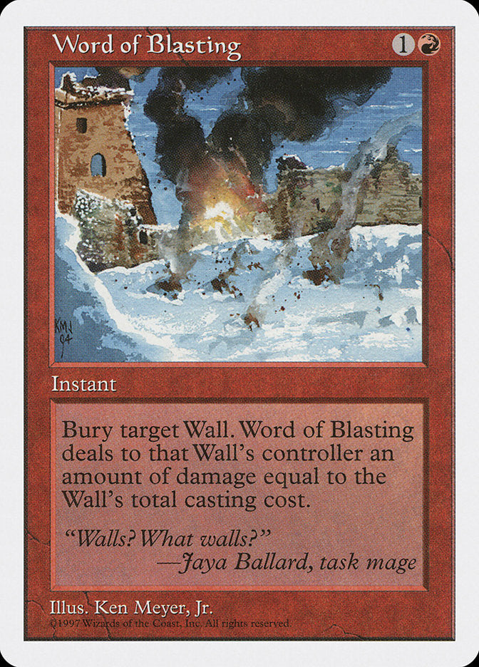 Word of Blasting [Fifth Edition] | L.A. Mood Comics and Games