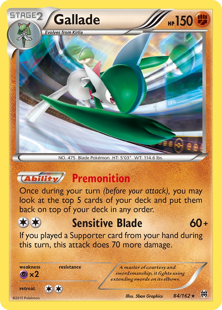 Gallade (84/162) (Cosmos Holo) (Blister Exclusive) [XY: BREAKthrough] | L.A. Mood Comics and Games