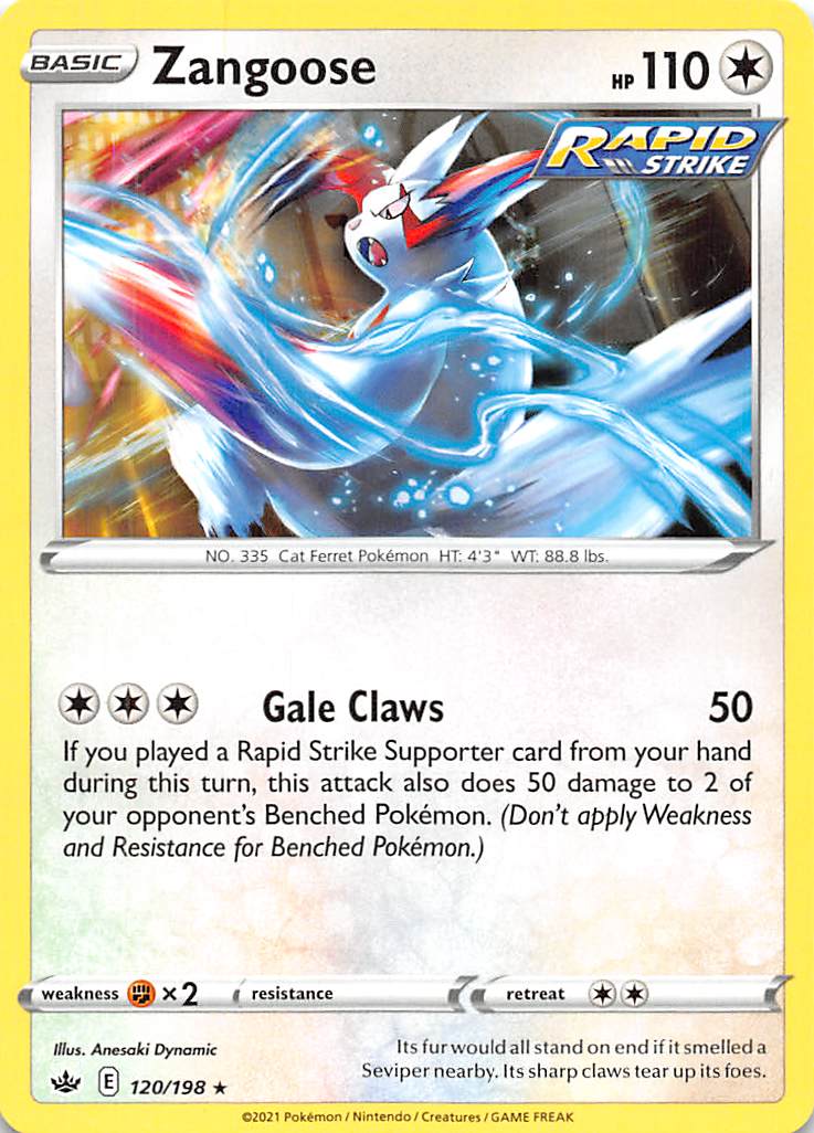 Zangoose (120/198) [Sword & Shield: Chilling Reign] | L.A. Mood Comics and Games