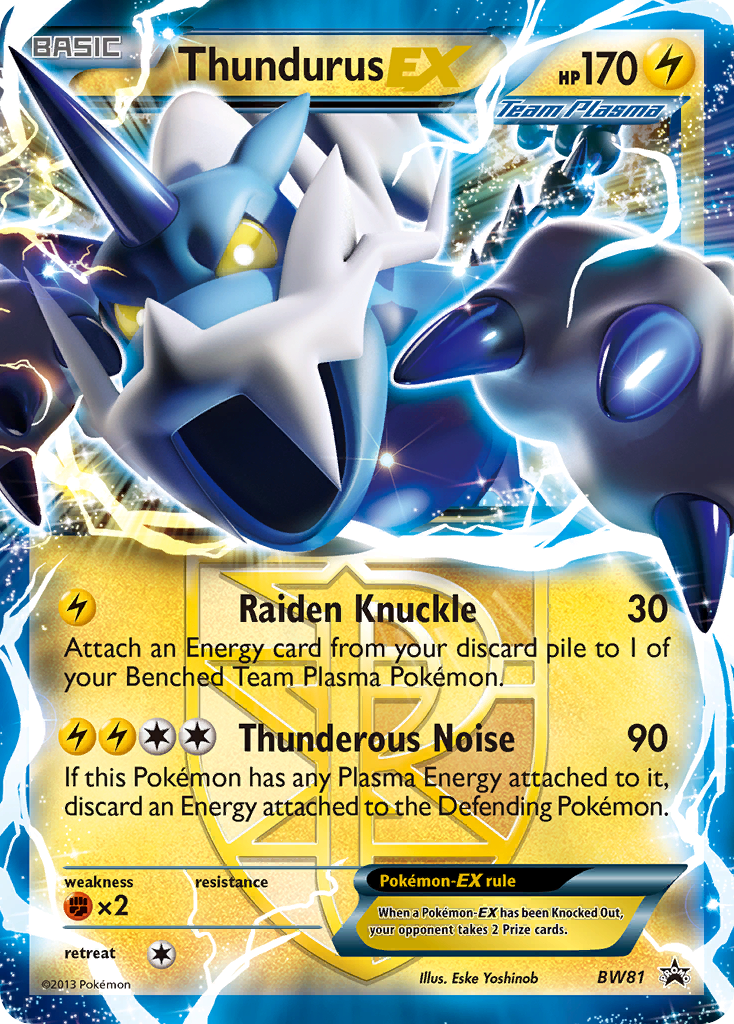 Thundurus EX (BW81) [Black & White: Black Star Promos] | L.A. Mood Comics and Games