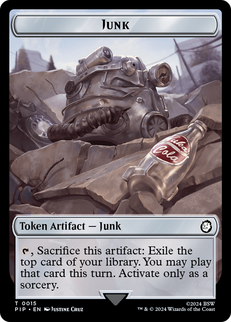 Junk // Zombie Mutant Double-Sided Token [Fallout Tokens] | L.A. Mood Comics and Games