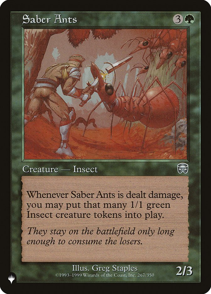 Saber Ants [The List] | L.A. Mood Comics and Games