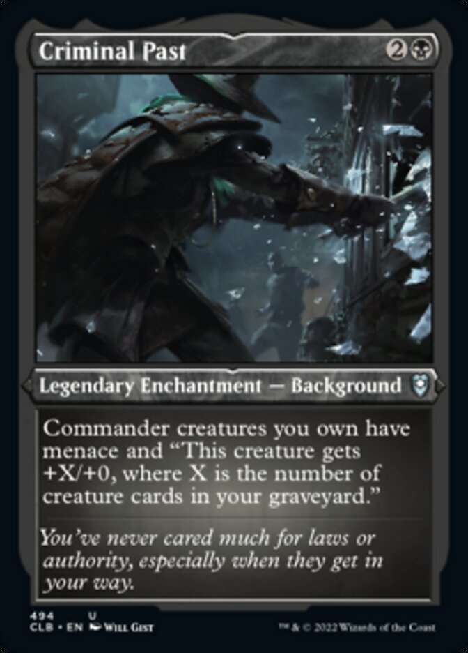 Criminal Past (Foil Etched) [Commander Legends: Battle for Baldur's Gate] | L.A. Mood Comics and Games