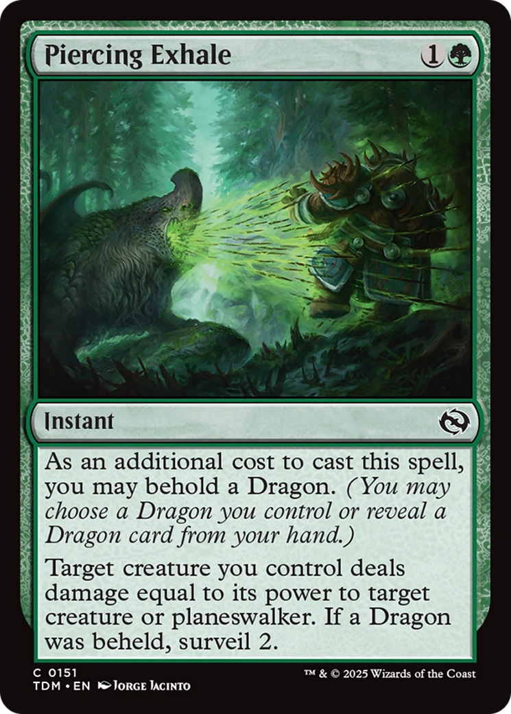 Piercing Exhale [Tarkir: Dragonstorm] | L.A. Mood Comics and Games