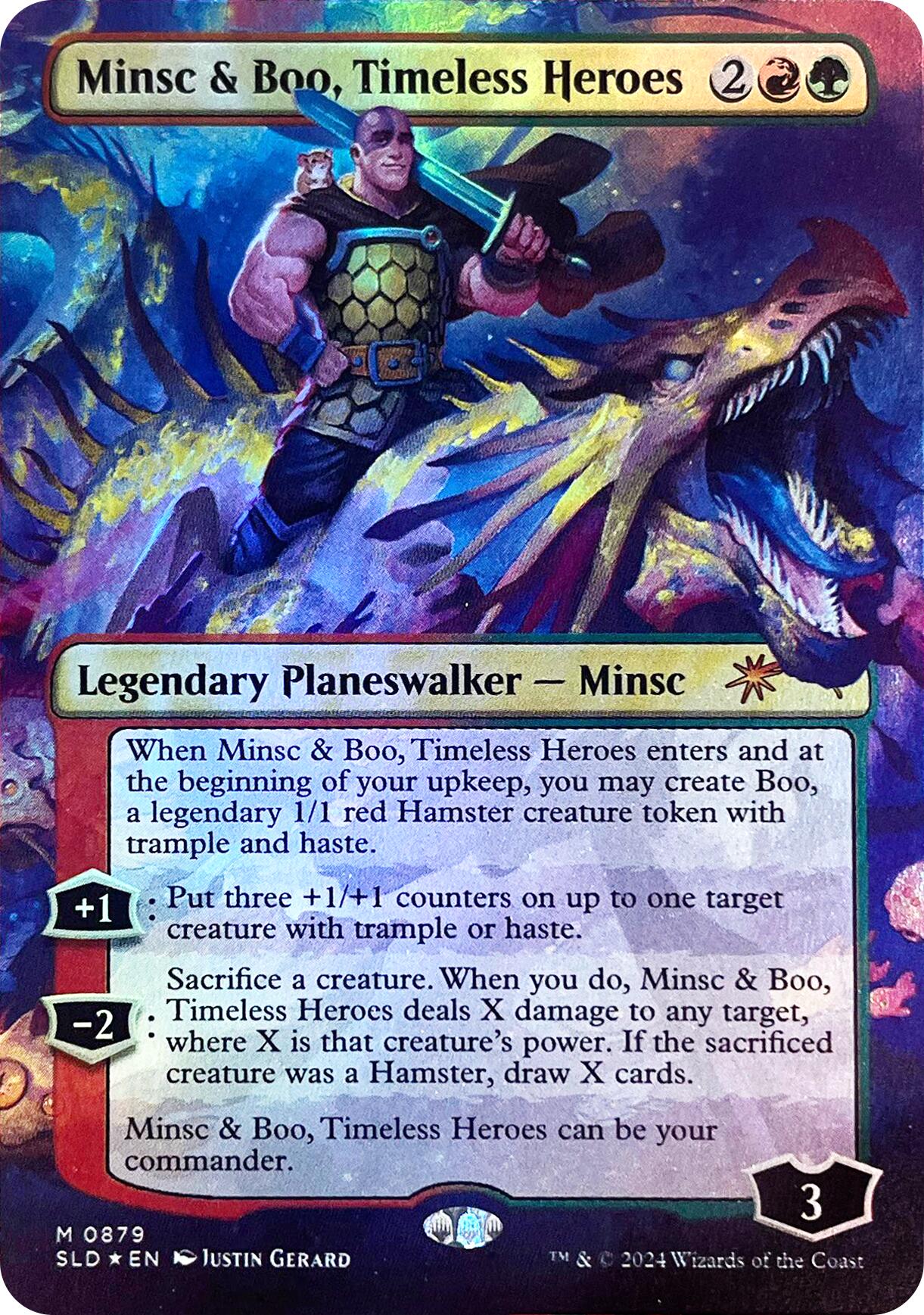 Minsc & Boo, Timeless Heroes (Rainbow Foil) [Secret Lair Drop Series] | L.A. Mood Comics and Games