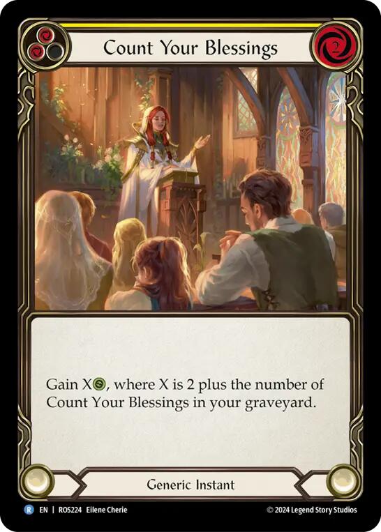 Count Your Blessings (Yellow) [ROS224] (Rosetta)  Rainbow Foil | L.A. Mood Comics and Games