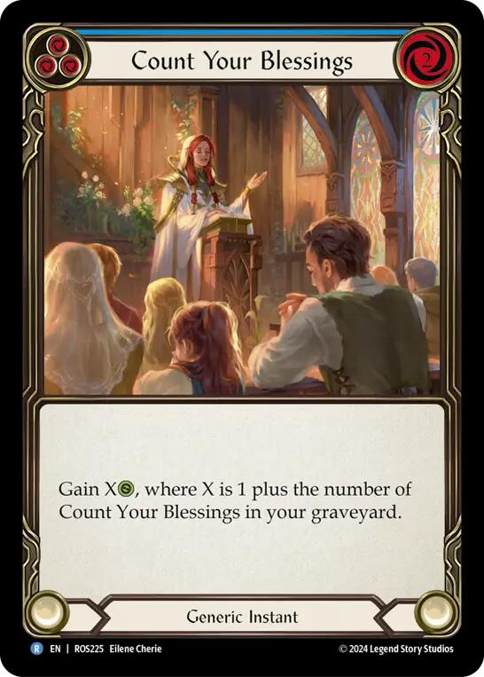 Count Your Blessings (Blue) [ROS225] (Rosetta)  Rainbow Foil | L.A. Mood Comics and Games
