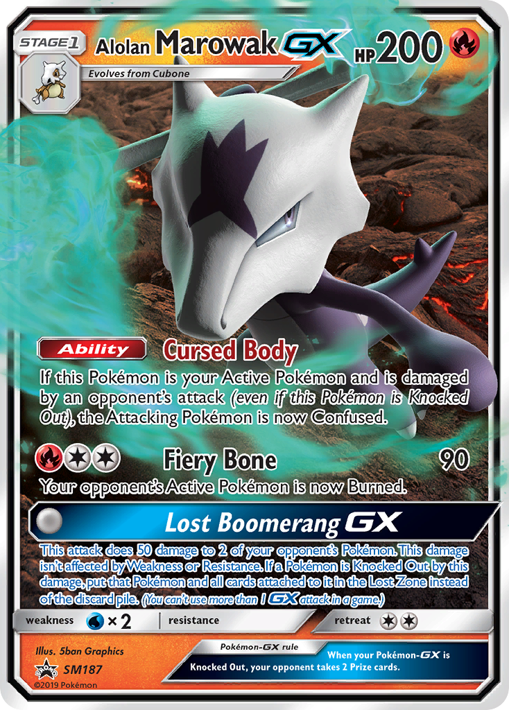 Alolan Marowak GX (SM187) [Sun & Moon: Black Star Promos] | L.A. Mood Comics and Games