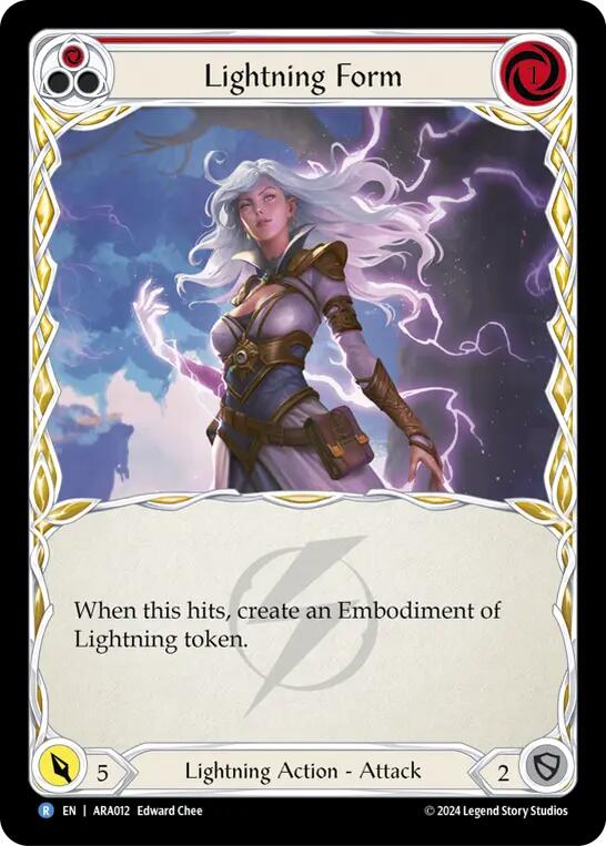 Lightning Form (Red) [ARA012] (Rosetta Aurora Blitz Deck) | L.A. Mood Comics and Games