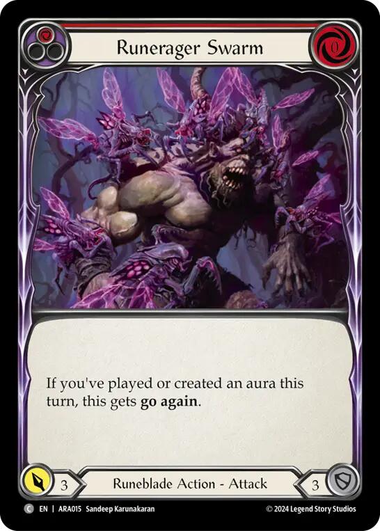 Runerager Swarm (Red) [ARA015] (Rosetta Aurora Blitz Deck) | L.A. Mood Comics and Games