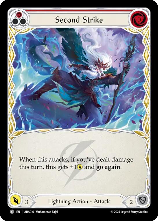 Second Strike (Red) [ARA016] (Rosetta Aurora Blitz Deck) | L.A. Mood Comics and Games