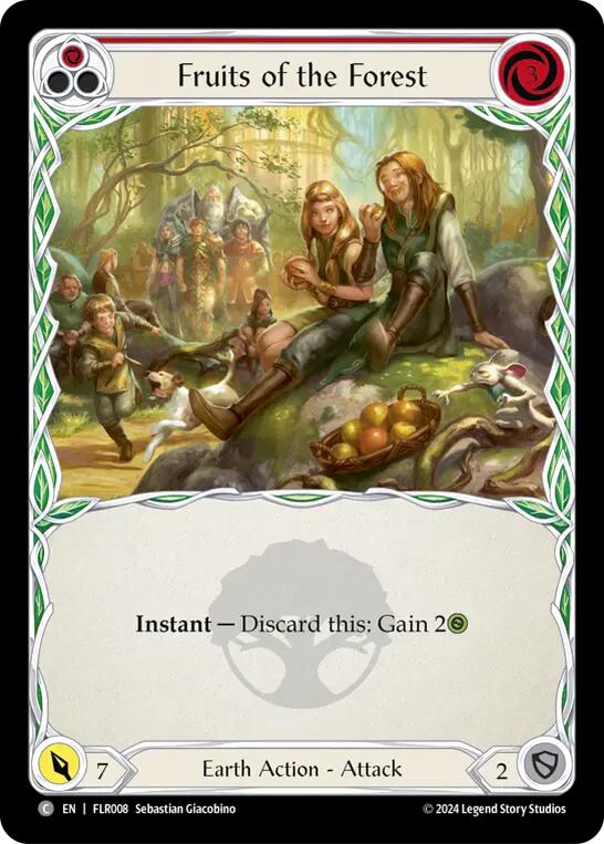 Fruits of the Forest (Red) [FLR008] (Rosetta Florian Blitz Deck) | L.A. Mood Comics and Games