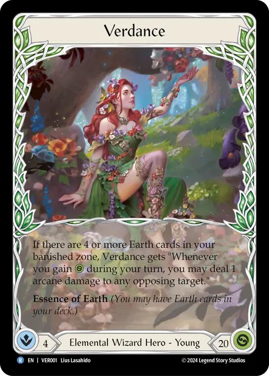 Verdance [VER001] (Rosetta Verdance Blitz Deck)  Rainbow Foil | L.A. Mood Comics and Games