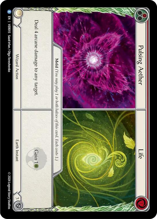 Pulsing Aether / Life [VER015] (Rosetta Verdance Blitz Deck) | L.A. Mood Comics and Games