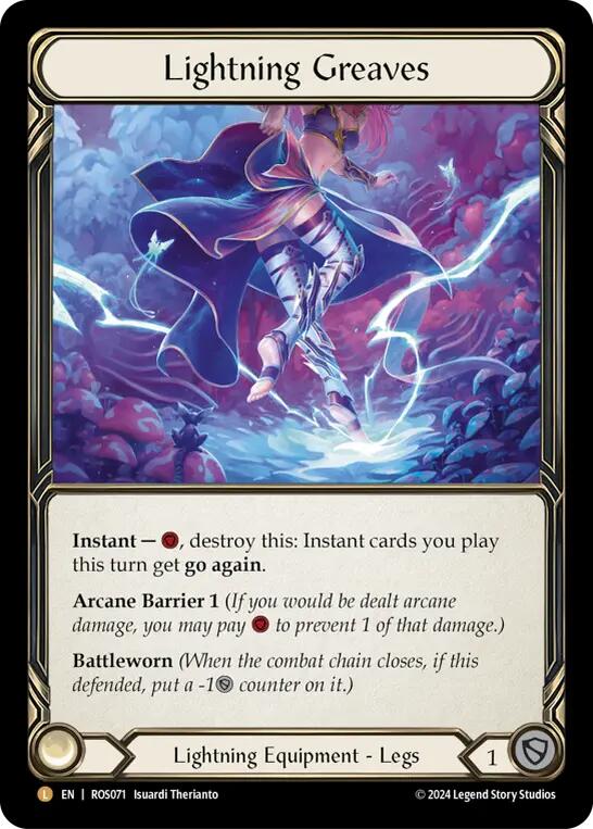 Lightning Greaves [ROS071] (Rosetta)  Cold Foil | L.A. Mood Comics and Games