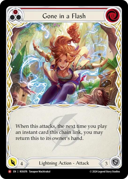 Gone in a Flash (Extended Art) [ROS076] (Rosetta)  Rainbow Foil | L.A. Mood Comics and Games