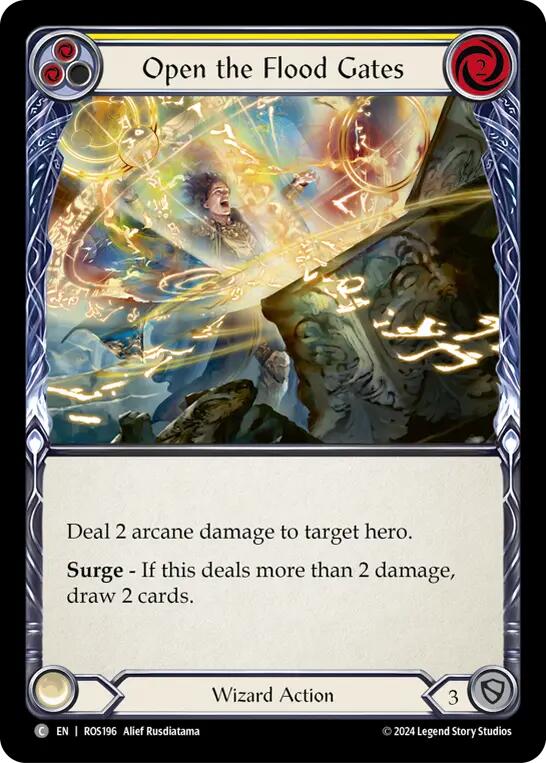 Open the Flood Gates (Yellow) [ROS196] (Rosetta)  Rainbow Foil | L.A. Mood Comics and Games