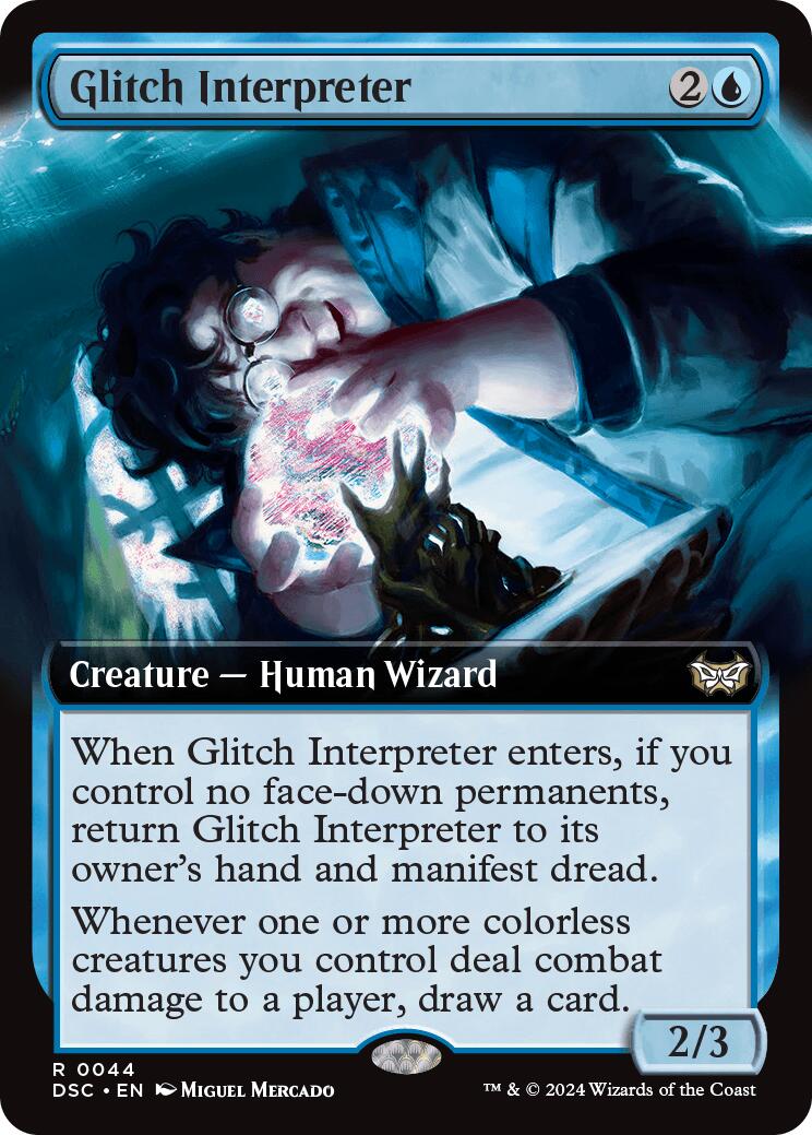 Glitch Interpreter (Extended Art) [Duskmourn: House of Horror Commander] | L.A. Mood Comics and Games